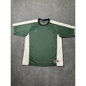 Vintage Mens Jersey Team 90s Nike Green Dri-fit, Size XL
